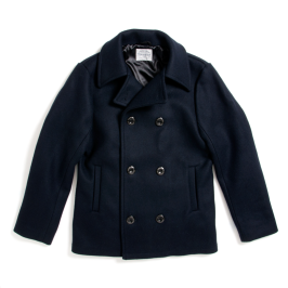 БУШЛАТ STUDIO D’ARTISAN 4286 NAVY WOOL P-COAT