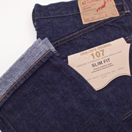 СЛИМОВАЯ МОДЕЛЬ ДЖИНСОВ ORSLOW 107 INDIGO ONE WASH